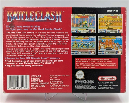 Battle Clash - Komplet i Æske - SNES - (SCN) (B Grade) (Genbrug)